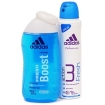 Набор Adidas: дезодорант аэрозоль "Action 3 Fresh", гель для душа "Fresh Boost" парфюмерно-косметической компании Coty Товар сертифицирован инфо 6672q.