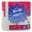 Туалетная бумага "Lotus Soft Embo", 4 рулона целлюлоза Изготовитель: Финляндия Товар сертифицирован инфо 13604q.